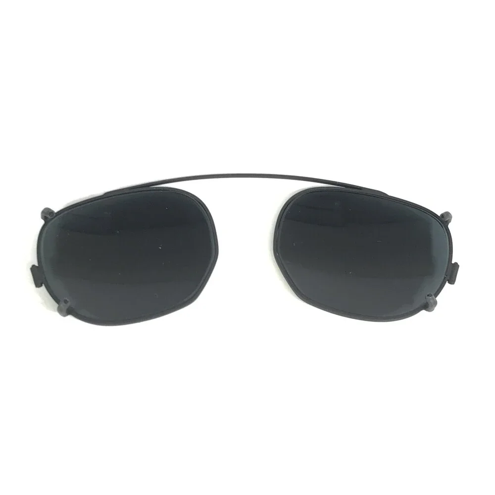 Vintage l.a Eyeworks Clip On Sunglasses for SANGER Matte Black with Gray Lenses